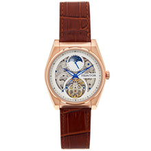 Load image into Gallery viewer, Heritor Automatic Daxton Skeleton Watch - Brown/Rose Gold - HERHS3005
