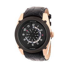 Load image into Gallery viewer, Heritor Automatic Daniels Semi-Skeleton Leather-Band Watch - Rose Gold/Black - HERHR7406