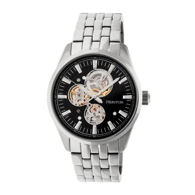 Heritor Automatic Stanley Semi-Skeleton Men's Watch - HERHR6502