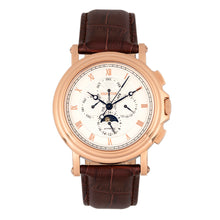 Load image into Gallery viewer, Heritor Automatic Kingsley Leather-Band Watch w/Day/Date - Rose Gold/White - HERHR4809