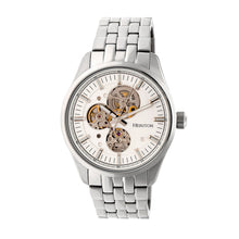 Load image into Gallery viewer, Heritor Automatic Stanley Semi-Skeleton Bracelet Watch - Silver - HERHR6501