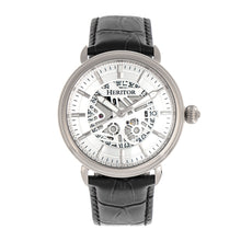 Load image into Gallery viewer, Heritor Automatic Mattias Leather-Band Watch w/Date - Silver - HERHR8401