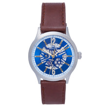 Load image into Gallery viewer, Heritor Automatic Dayne Leather-Band Watch w/Date - Navy/White - HERHS2603
