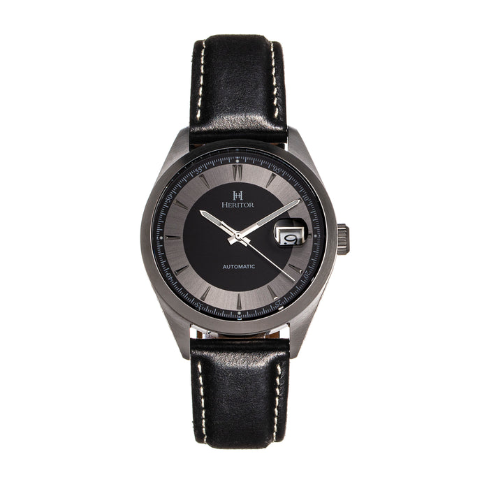Heritor Automatic Ashton Leather-Band Watch w/Date - HERHS1403