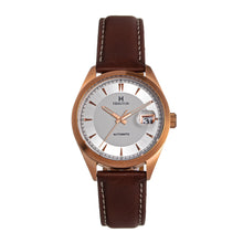 Load image into Gallery viewer, Heritor Automatic Ashton Leather-Band Watch w/Date - White/Rose Gold - HERHS1404

