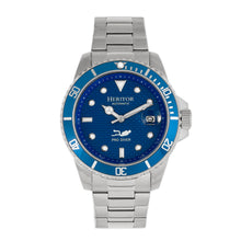 Load image into Gallery viewer, Heritor Automatic Lucius Bracelet Watch w/Date - Silver/Blue - HERHR7803