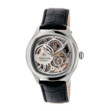 Load image into Gallery viewer, Heritor Automatic Odysseus Leather-Band Skeleton Watch - Silver - HERHR3703