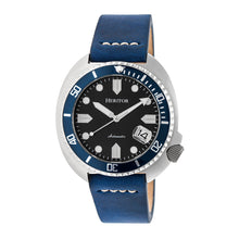 Load image into Gallery viewer, Heritor Automatic Morrison Leather-Band Watch w/Date - Blue/Silver - HERHR7605