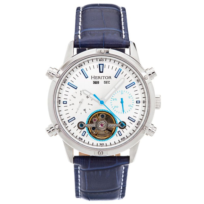 Heritor Automatic Wilhelm Semi-Skeleton Bracelet Watch w/Day/Date - HERHS2104