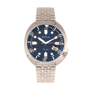 Heritor Automatic Morrison Bracelet Watch w/Date - Blue - HERHR7614
