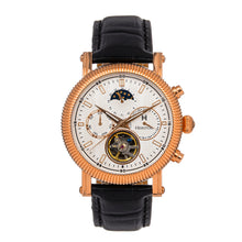 Load image into Gallery viewer, Heritor Automatic Barnsley Semi-Skeleton Leather-Band Watch - Rose Gold/White - HERHS1804
