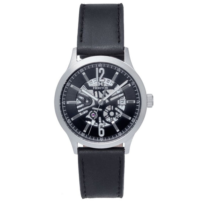 Heritor Automatic Dayne Leather-Band Watch w/Date - HERHS2601