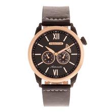 Load image into Gallery viewer, Heritor Automatic Wellington Leather-Band Watch - Rose Gold/Black - HERHR8206
