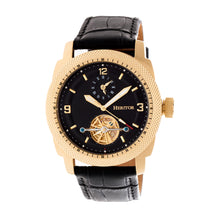 Load image into Gallery viewer, Heritor Automatic Helmsley Semi-Skeleton Bracelet Watch - Gold/Black- HERHR5007