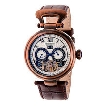 Load image into Gallery viewer, Heritor Automatic Ganzi Semi-Skeleton Leather-Band Watch - Bronze - HERHR3308