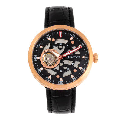 Heritor Automatic Jasper Skeleton Bracelet Watch - HERHR8707