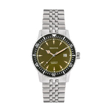 Load image into Gallery viewer, Heritor Automatic Dalton Bracelet Watch w/Date - Olive - HERHS2004