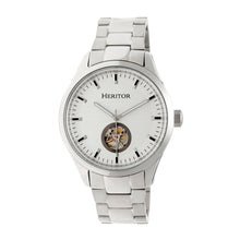 Load image into Gallery viewer, Heritor Automatic Crew Semi-Skeleton Bracelet Watch - Silver - HERHR7001