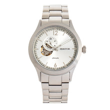 Load image into Gallery viewer, Heritor Automatic Antoine Semi-Skeleton Bracelet Watch - Silver - HERHR8501