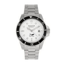 Load image into Gallery viewer, Heritor Automatic Lucius Bracelet Watch w/Date - Silver/White - HERHR7801