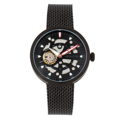 Heritor Automatic Jasper Skeleton Bracelet Watch - HERHR8702