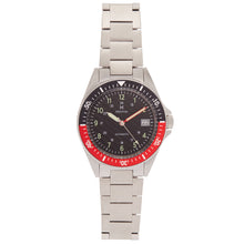 Load image into Gallery viewer, Heritor Automatic Calder Bracelet Watch w/Date - Silver/Black-Red - HERHS2803