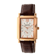 Load image into Gallery viewer, Heritor Automatic Frederick Leather-Band Watch - Rose Gold/Silver - HERHR6104