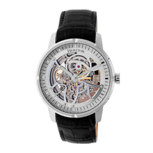 Load image into Gallery viewer, Heritor Automatic Ryder Skeleton Leather-Band Watch - BlackWhite - HERHR4601
