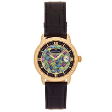 Load image into Gallery viewer, Heritor Automatic Protégé Leather-Band Watch w/Date - Gold/Black - HERHS2904
