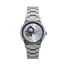 Load image into Gallery viewer, Heritor Automatic Oscar Semi-Skeleton Bracelet Watch - Silver - HERHS1007
