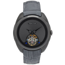 Load image into Gallery viewer, Heritor Automatic Roman Semi-Skeleton Leather-Band Watch - Gunmetal/Gray - HERHS2206