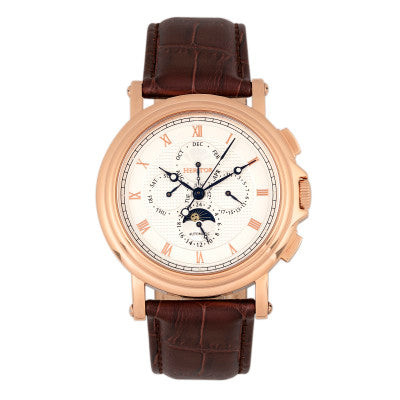 Heritor Automatic Kingsley Leather-Band Watch w/Day/Date - HERHR4809