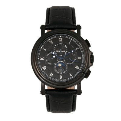 Heritor Automatic Kingsley Leather-Band Watch w/Day/Date - HERHR4810