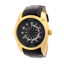 Load image into Gallery viewer, Heritor Automatic Daniels Semi-Skeleton Leather-Band Watch - Gold/Black - HERHR7405