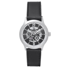 Load image into Gallery viewer, Heritor Automatic Dayne Leather-Band Watch w/Date - Black/White - HERHS2606