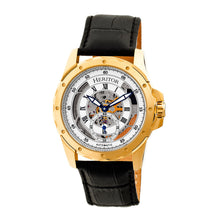 Load image into Gallery viewer, Heritor Automatic Armstrong Skeleton Leather-Band Watch - Gold/Silver - HERHR3403