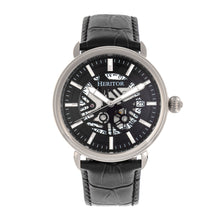 Load image into Gallery viewer, Heritor Automatic Mattias Leather-Band Watch w/Date - Silver/Black - HERHR8402
