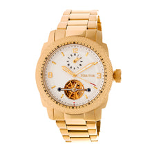 Load image into Gallery viewer, Heritor Automatic Helmsley Semi-Skeleton Bracelet Watch - Gold/White- HERHR5003
