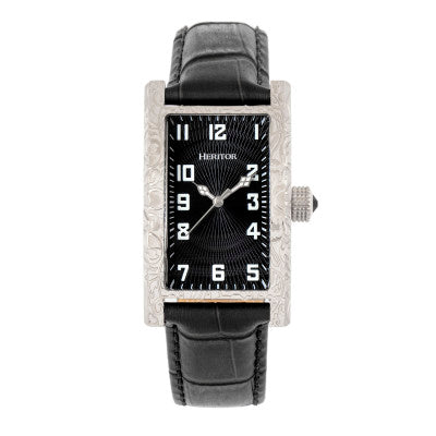 Heritor Automatic Jefferson Leather-Band Watch - HERHR8801