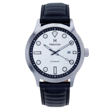 Load image into Gallery viewer, Heritor Automatic Bradford Leather-Band Watch w/Date - Silver & Black - HERHS1106