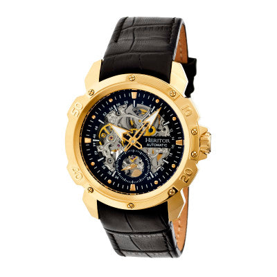 Heritor Automatic Conrad Skeleton Men's Watch - HERHR2505