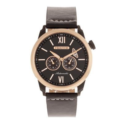 Heritor Automatic Wellington Leather-Band Watch - HERHR8206