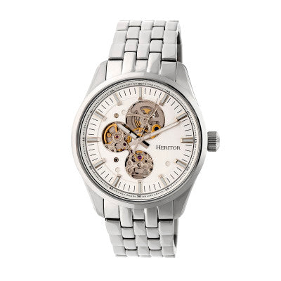 Heritor Automatic Stanley Semi-Skeleton Men's Watch - HERHR6501