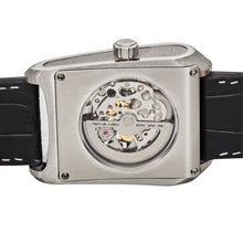 Load image into Gallery viewer, Heritor Automatic Wyatt Skeleton Watch - Silver/Black - HERHS3101
