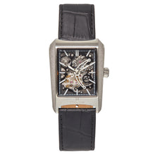 Load image into Gallery viewer, Heritor Automatic Wyatt Skeleton Watch - Silver/Black - HERHS3101
