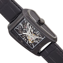Load image into Gallery viewer, Heritor Automatic Wyatt Skeleton Watch - Black - HERHS3104