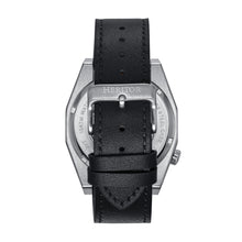 Load image into Gallery viewer, Heritor Automatic Amadeus Semi-Skeleton Leather-Band Watch - Silver/Black - HERHS3401