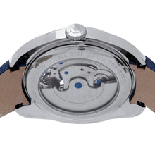 Load image into Gallery viewer, Heritor Automatic Roman Semi-Skeleton Leather-Band Watch - Silver/Navy - HERHS2202