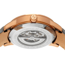 Load image into Gallery viewer, Heritor Automatic Davies Semi-Skeleton Leather-Band Watch - Rose Gold/Gray - HERHS2505
