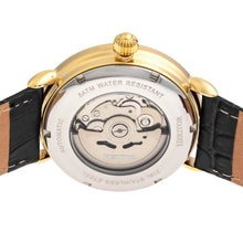 Load image into Gallery viewer, Heritor Automatic Mattias Leather-Band Watch w/Date - Gold/Black - HERHR8404